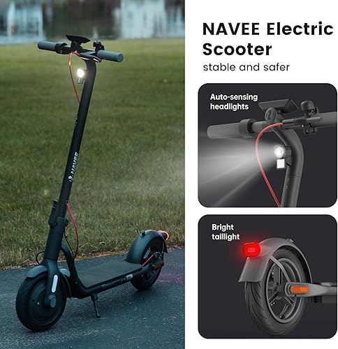 Miniatura 6 de NAVEE Patinete eléctrico, máximo 2019 MPH y 40312515.5 millas, 900 W700 W600 W de potencia máxima, neumático de 10 pulgadas, impermeable IP55,