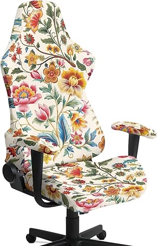 Miniatura 10 de American Flag Retro Gamer Chair Cover Stretchable Machine Washable Fabric Computer Chair Seat Slipcovers Fits Most Office/PC Chairs & Racing Style