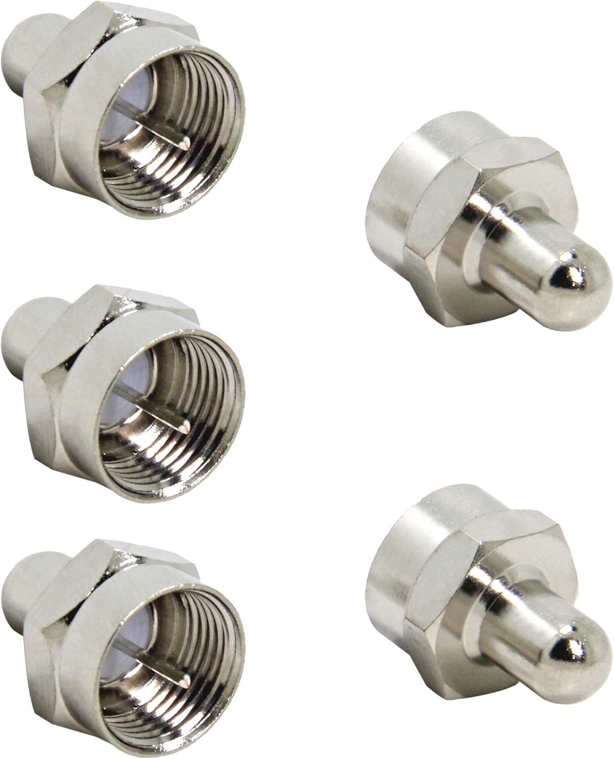 Coax Cable Caps, F Type 75 Ohm Terminator, 5Pack, Coax