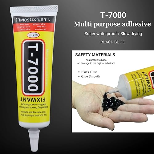 Miniatura 14 de T-7000 - Pegamento Upgrde para teléfono de tela de vidrio para altavoz, T7000 de alta viscosidad para reparación de pantalla de teléfono celular