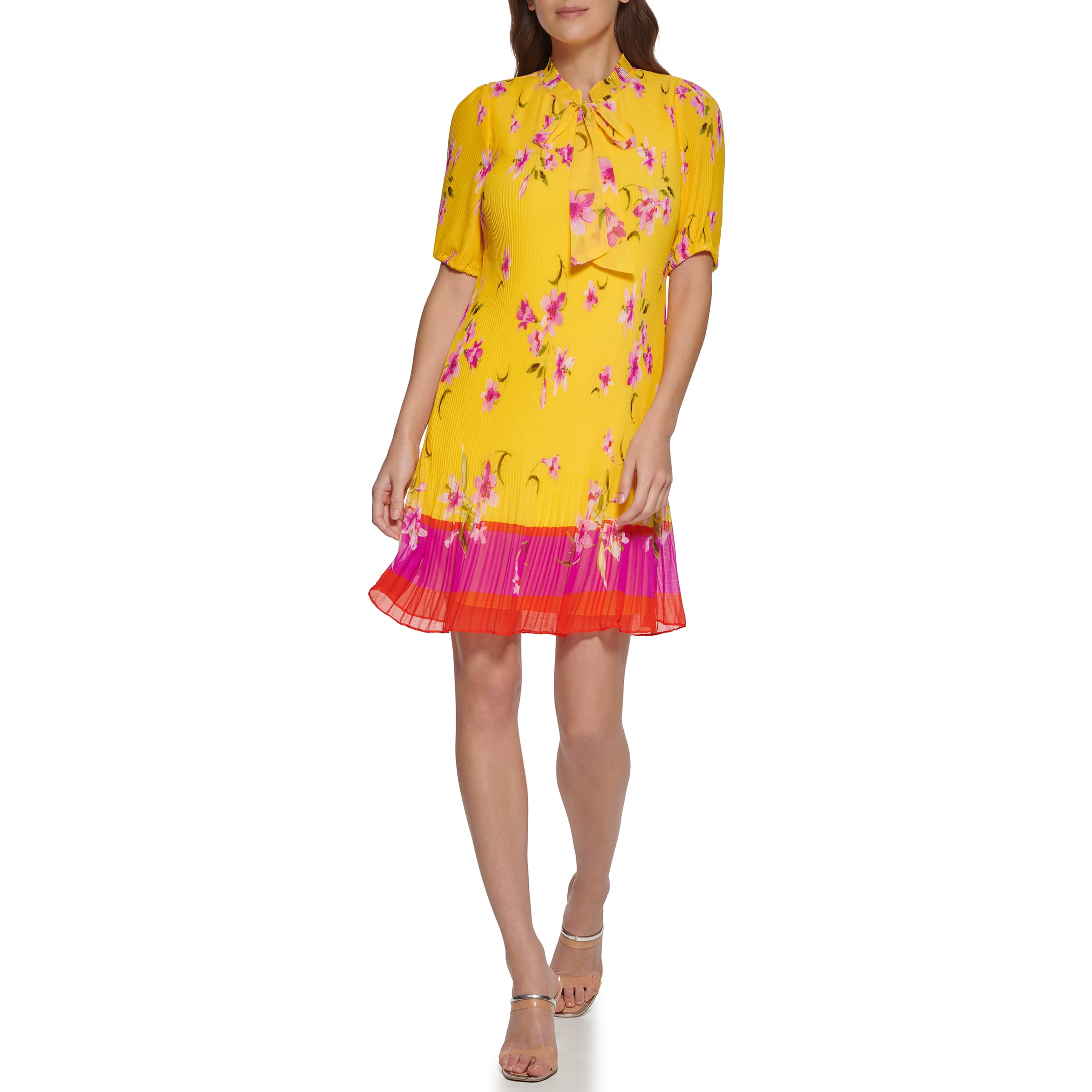 

                                                    DKNY Women's Dresses Dress, Sunshine Multi, 6