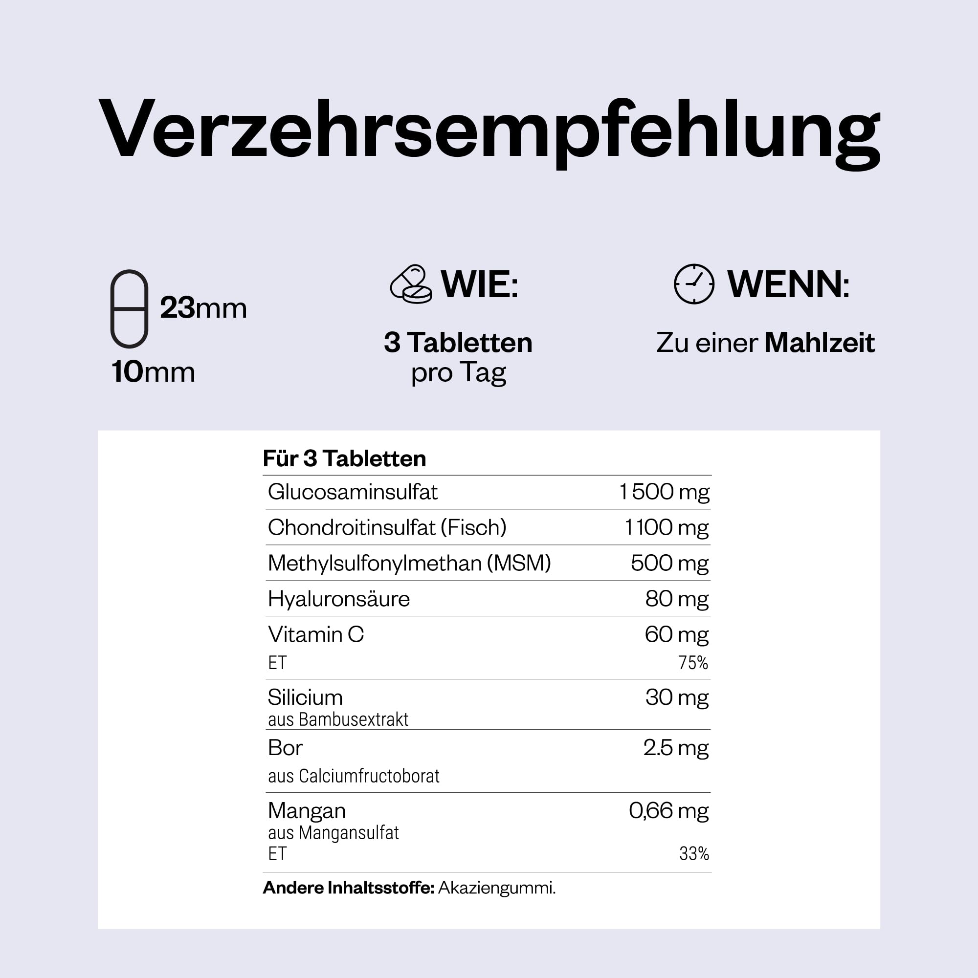 Gelenk Komfort - Vitamin C - Bambusa Vulgaris-Extrakt - SuperSmart