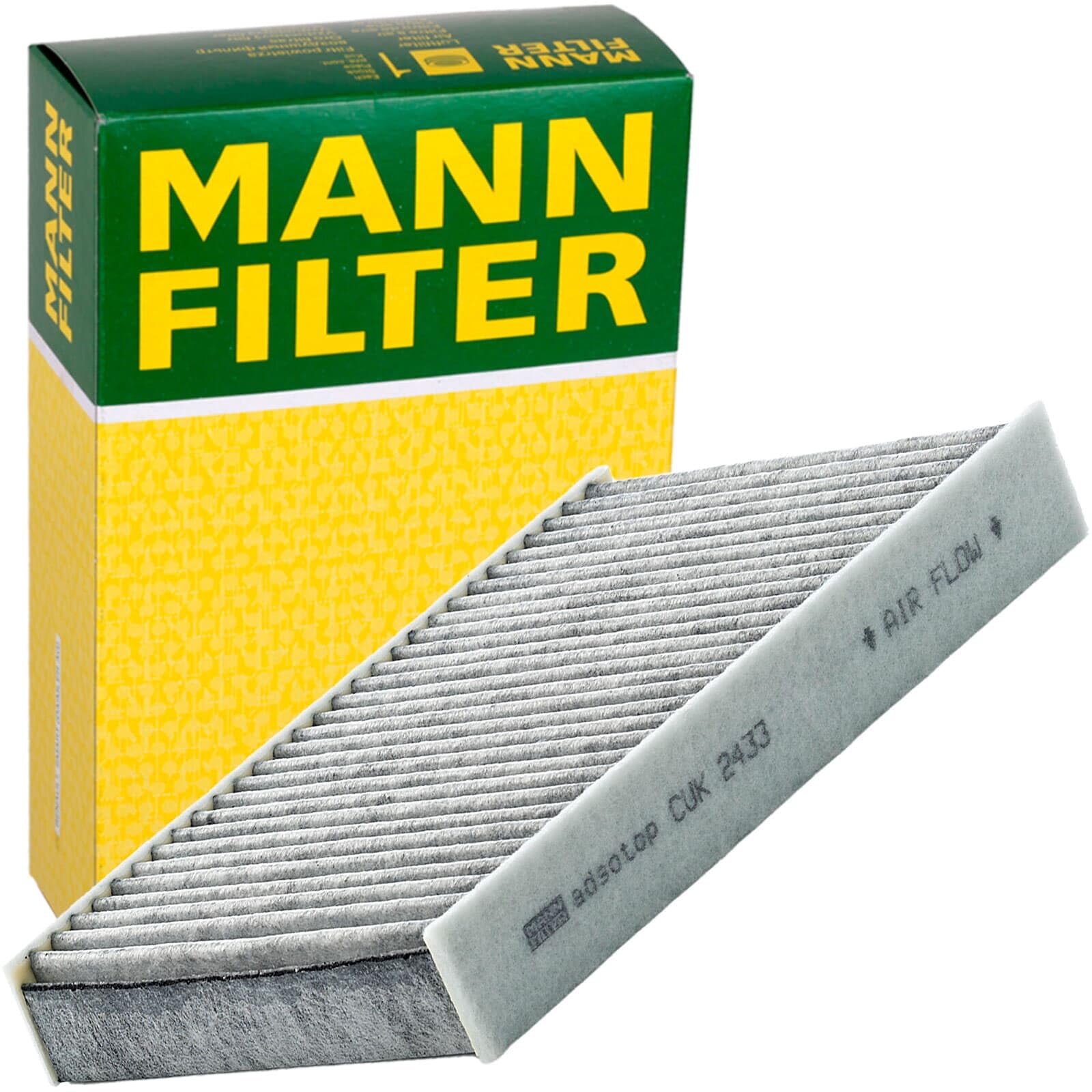 Mann Inspektionspaket+Mannol 5W-30 Öl | C2244 (LX1268)+CUK2433+W7008+256.850.001+MN1801 Kompatibel mit Fiesta V (jh_, Jd_),fusion (ju_)