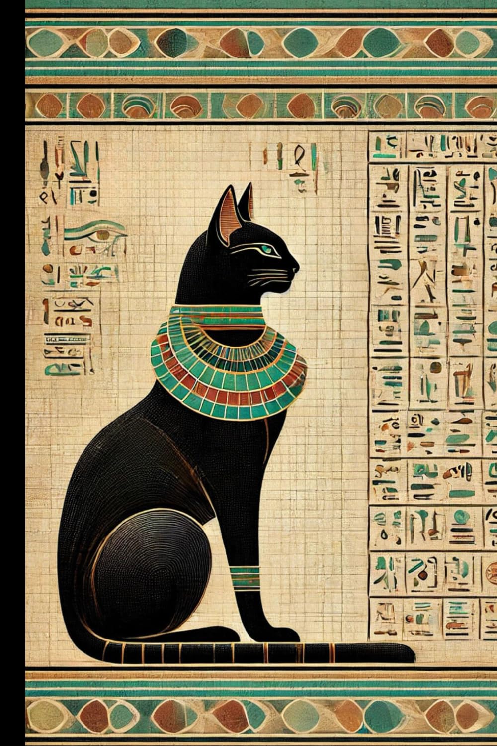 Bastet Notebook: Ancient Egyptian Cat Journal with Lined Pages (6x9, 120 Pages)