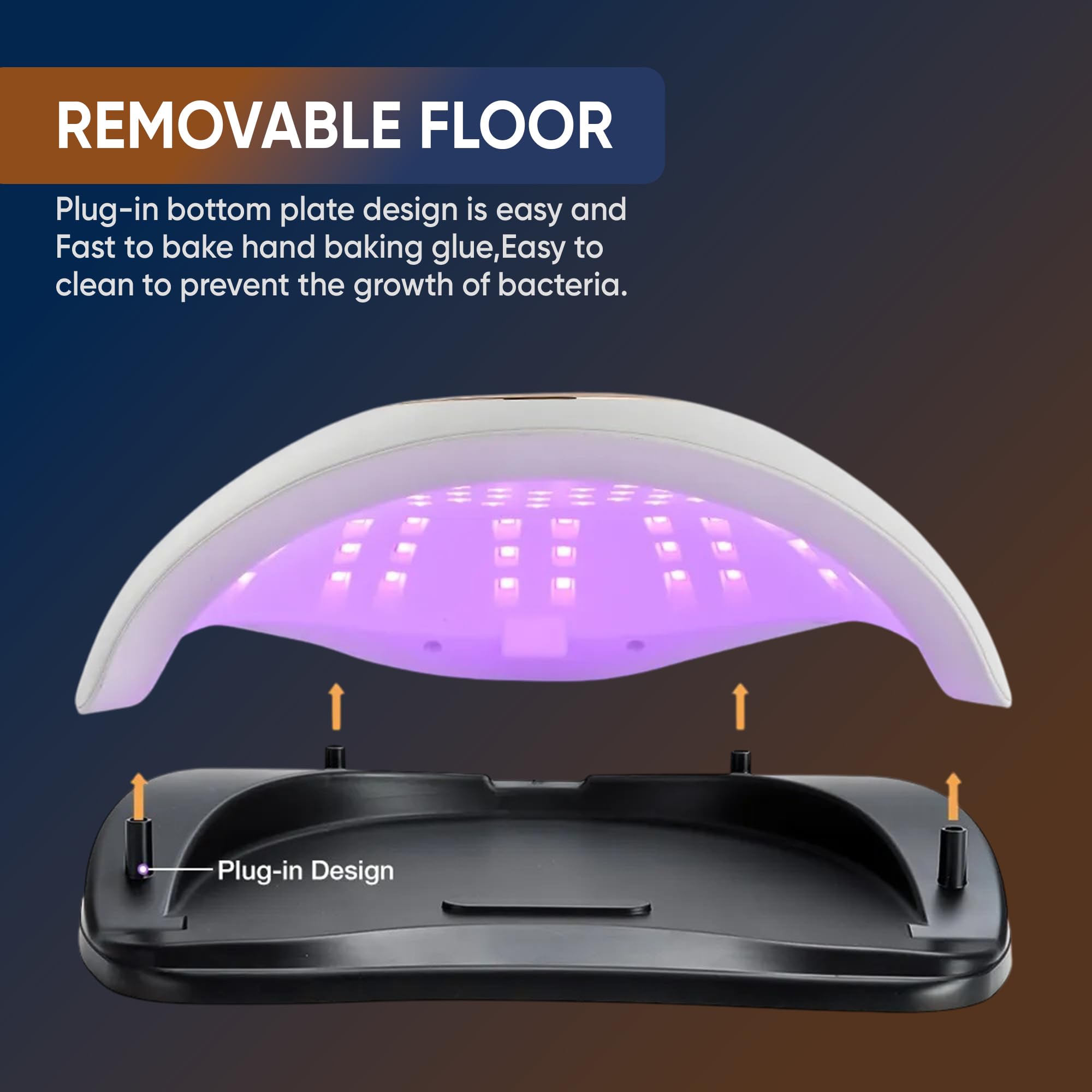 DAESOL PROFESSIONAL 268W UV LED Nail Lamp, Gel Nails Light Dryer with 51 LED Beads, Auto Sensor, 4 Timer Settings LCD Display - Image 4