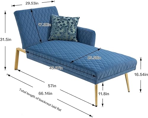 Miniatura 2 de Sofá de dos plazas Accent, moderno, tapizado, de terciopelo, con patas de metal dorado rosa, diván plegable ajustable, para el hogar, sala de estar,