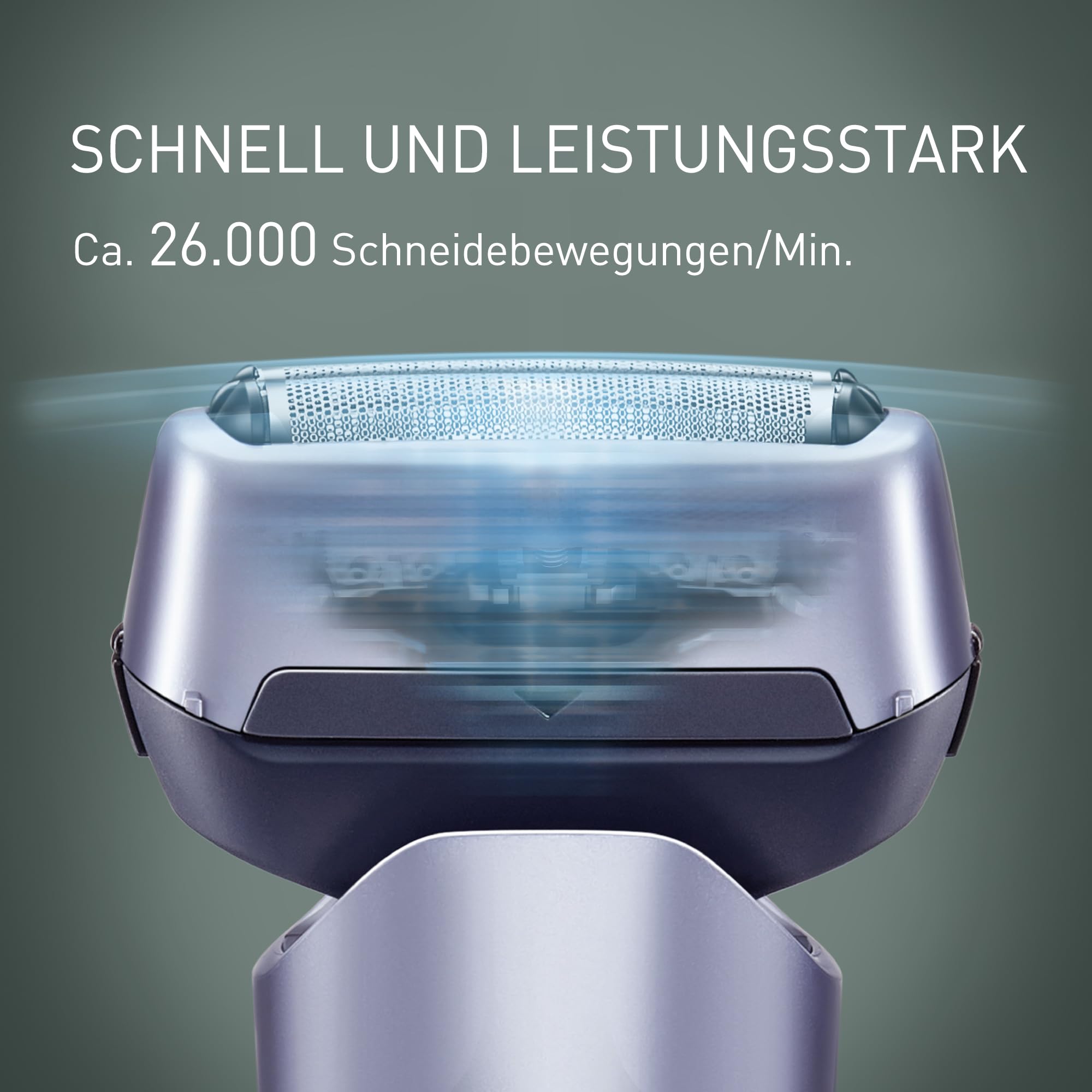 Panasonic Series 500 ES-ERM3FV503 3-Klingen Nass- & Trockenrasierer, wiederaufladbar, japanischer Edelstahl, 10D flexibler Scherkopf, IPX7, USB-C-Ladefunktion, Violett