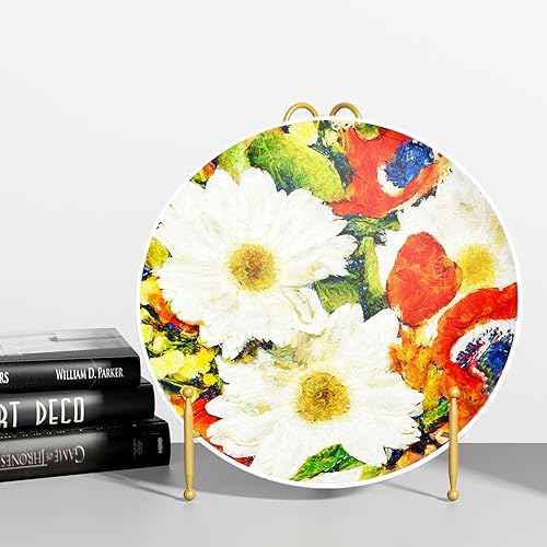 Miniatura 8 de hopeme Soporte de exhibición para platos, soporte de placa de 12 pulgadas para exhibir platos grandes, soporte de caballete pesado para marco de