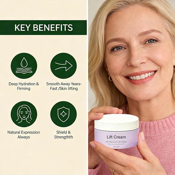 2026 New Upgraded Wonder Lift Cream for Women, Advanced Anti-Wrinkle Firming Cream with Natural Anti-Aging Ingredients, Instant Face Lift Serum Alternative for All Skin Types(1 Bottle)