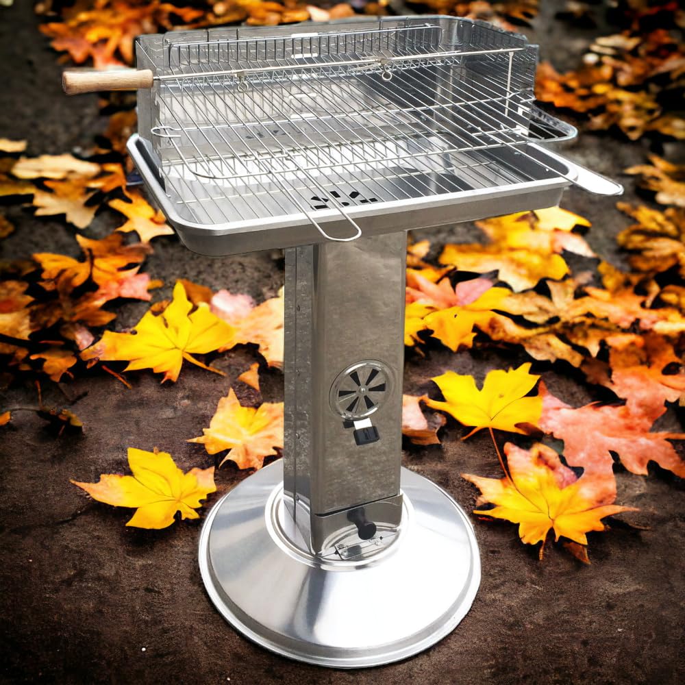 BARBECUE A CARBONE EL GAUCHO ARIZONA INOX CM.L58xP38xH87 ART. 144102