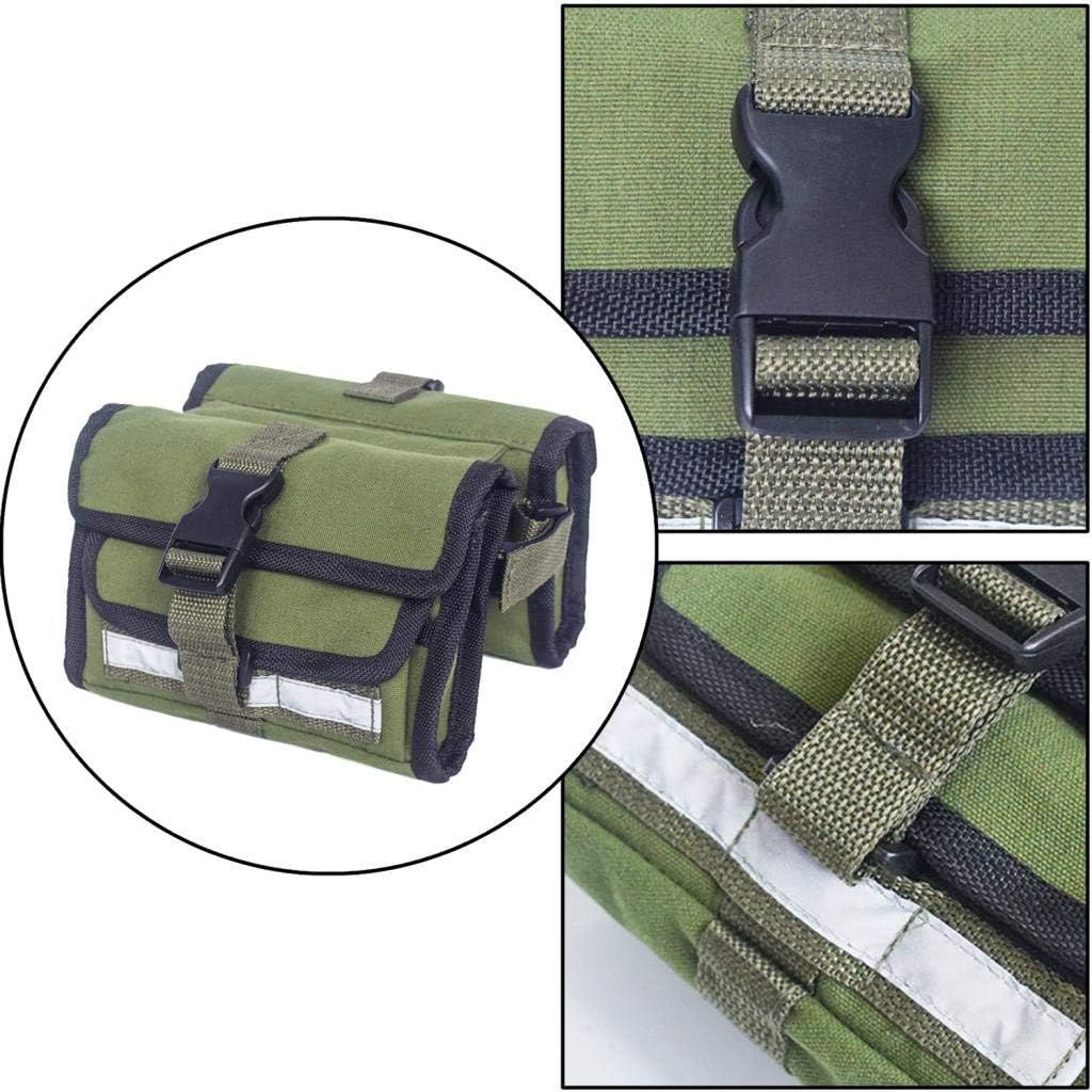 Water Cycling Front Frame Bag for Tools, Phone & More - Reflective Band for Night - Universal Fit for Mountain, Road & Folding Bikes