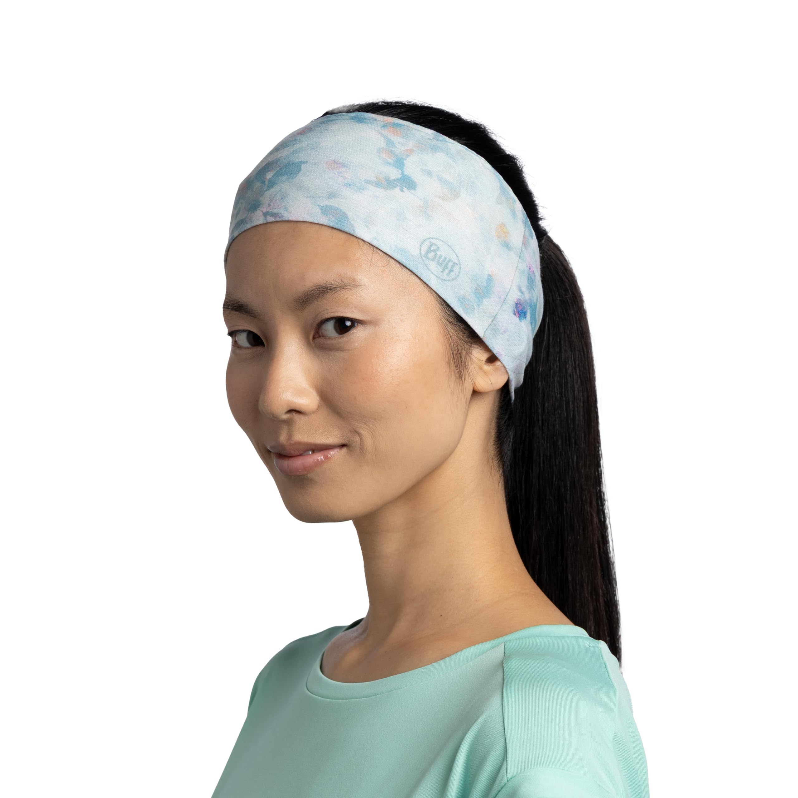 BUFF Opaska Coolnet UV Ellipse Wygodna, Ochrona Upf50, Sport, Elastyczna, Materiał z Recyklingu, Jakość, Reguluje Temperaturę One Size Zielony