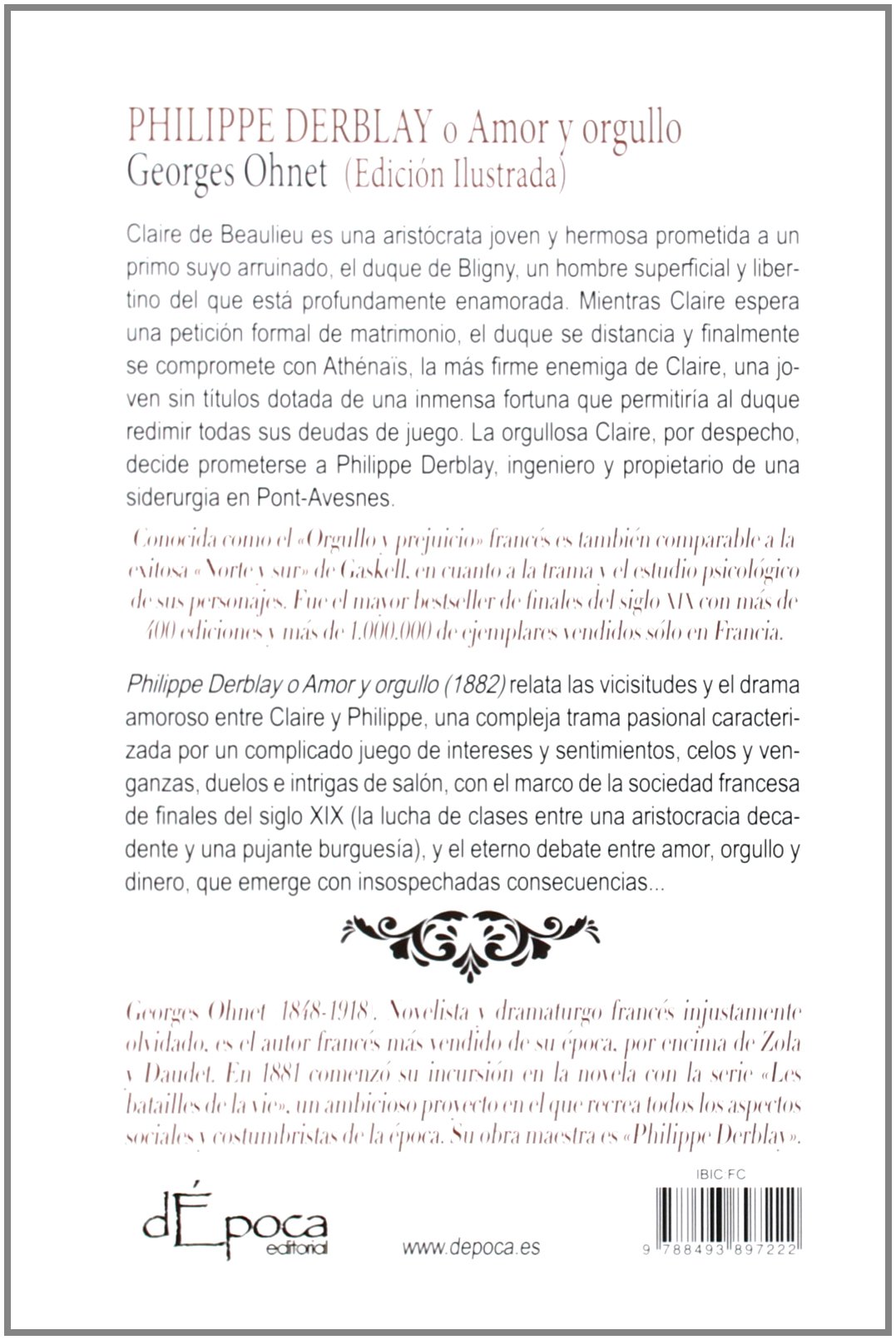 Philippe Derblay O Amor Y Orgullo: Edición ilustrada (Tesoros de Epoca)