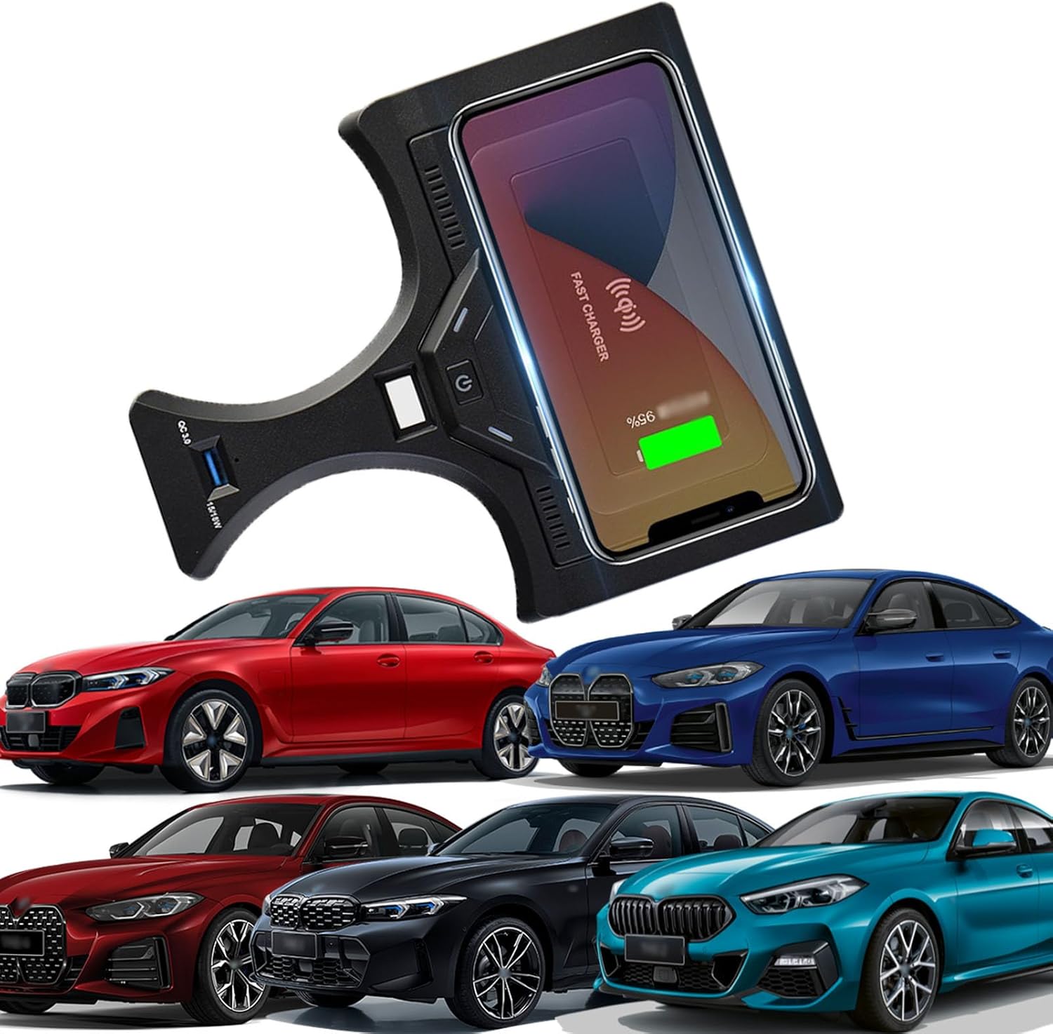 Amazon.com: Wireless Car Charger for BMW 2 Series/M3 (2022 2023) I3/3 ...