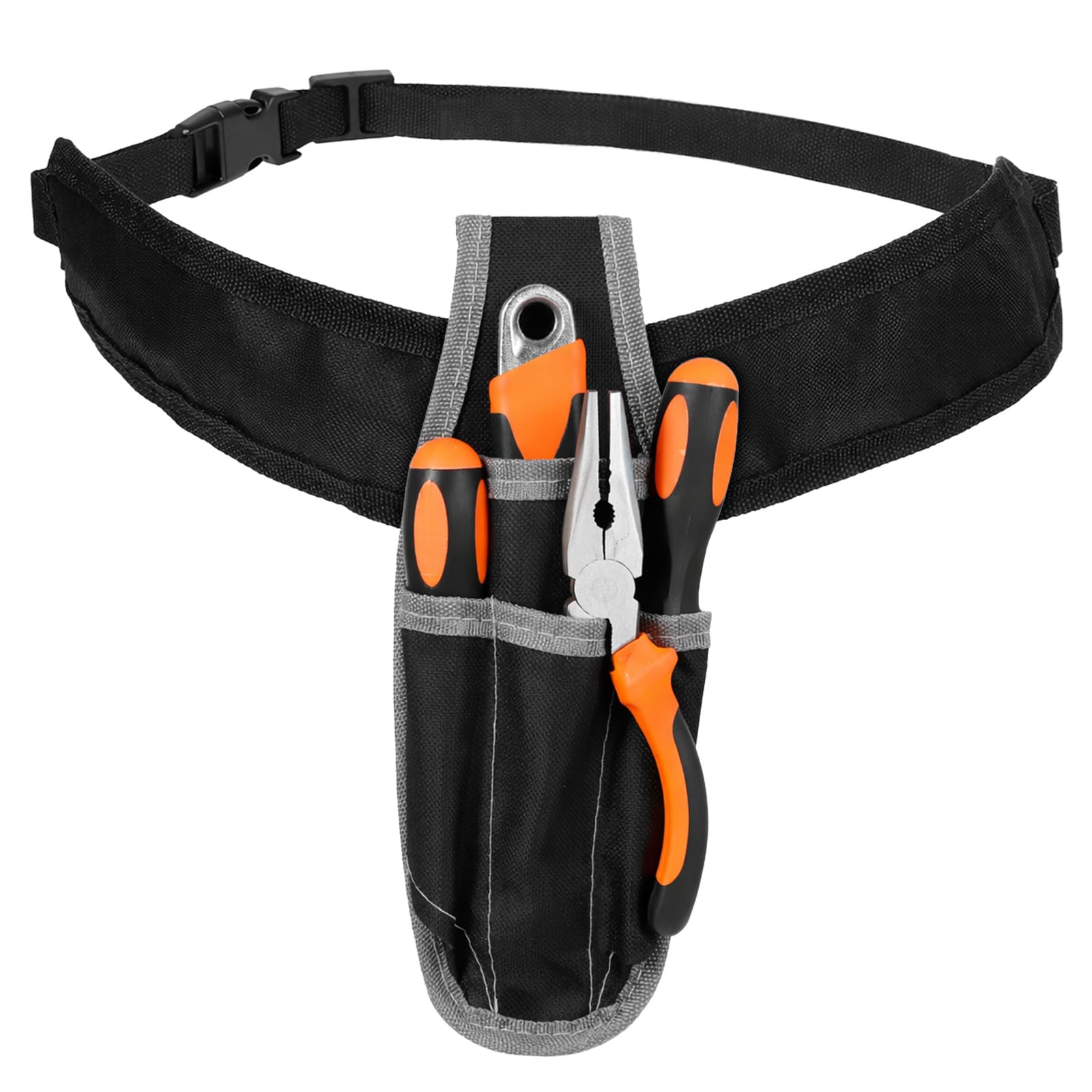 Muiltvoe Small Tool Pouch, Tool Belt Pouch with Quick Release Belt Utility Work Organizer Holder for Pliers Screwdrivers Hammers