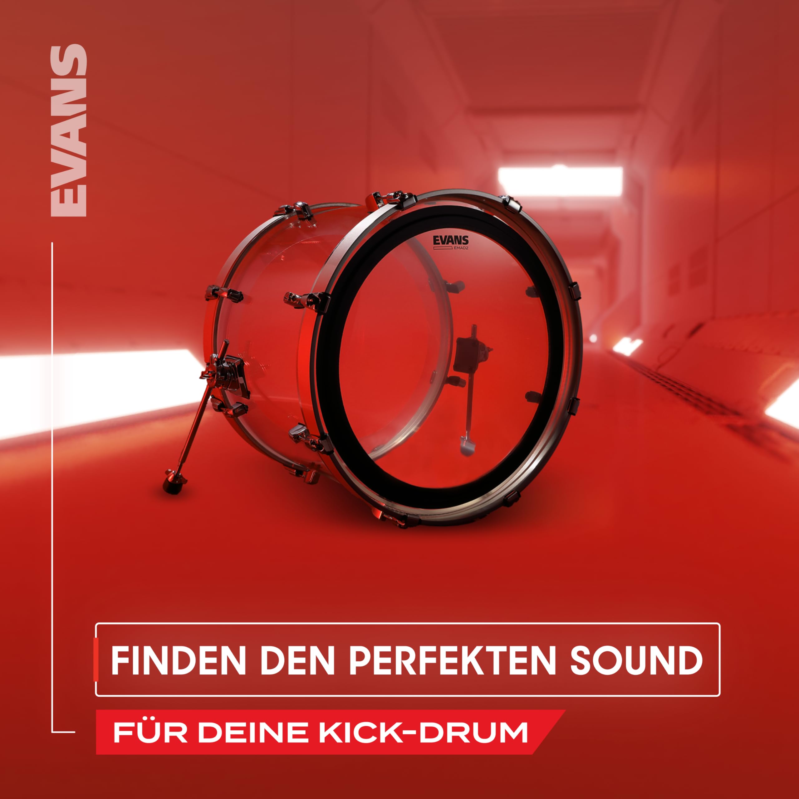 Evans BD22EMAD2 Bassdrumfell 55,8 cm (22 Zoll) doppellagig (innen: 0,254mm, außen: 0,178mm)
