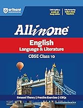 Arihant All in One English Language & Literature Class 10 for CBSE Exam 2026-27 | NCERT Based Complete Theory, Practice Exercises, CBQs, A-R, Sample ... Maps | Revised Edition as per Latest Syllabus