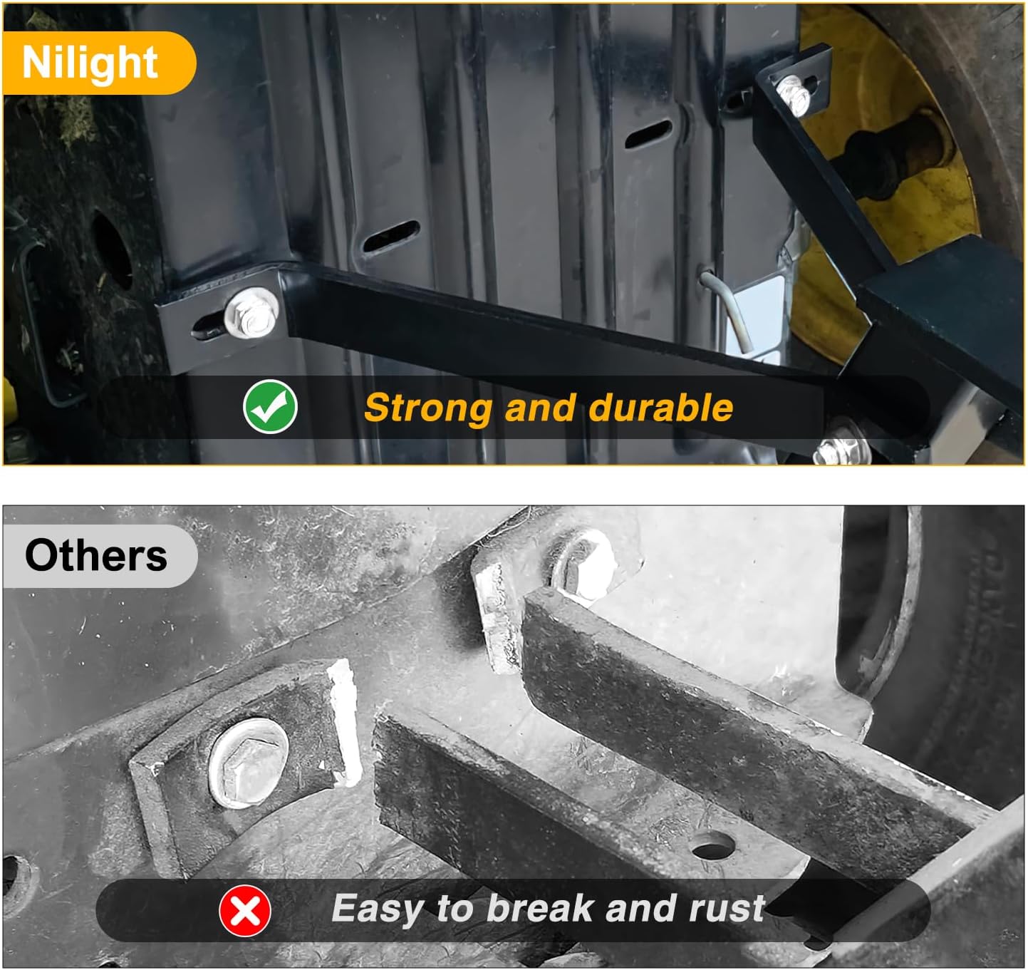 Nilight Trailer Towing Hitch for Lawn Mower Garden Tractor Pro Hi Hitch Compatible with John Deere Cub Cadet Husqvarna Craftsman Poulan Riding Mower