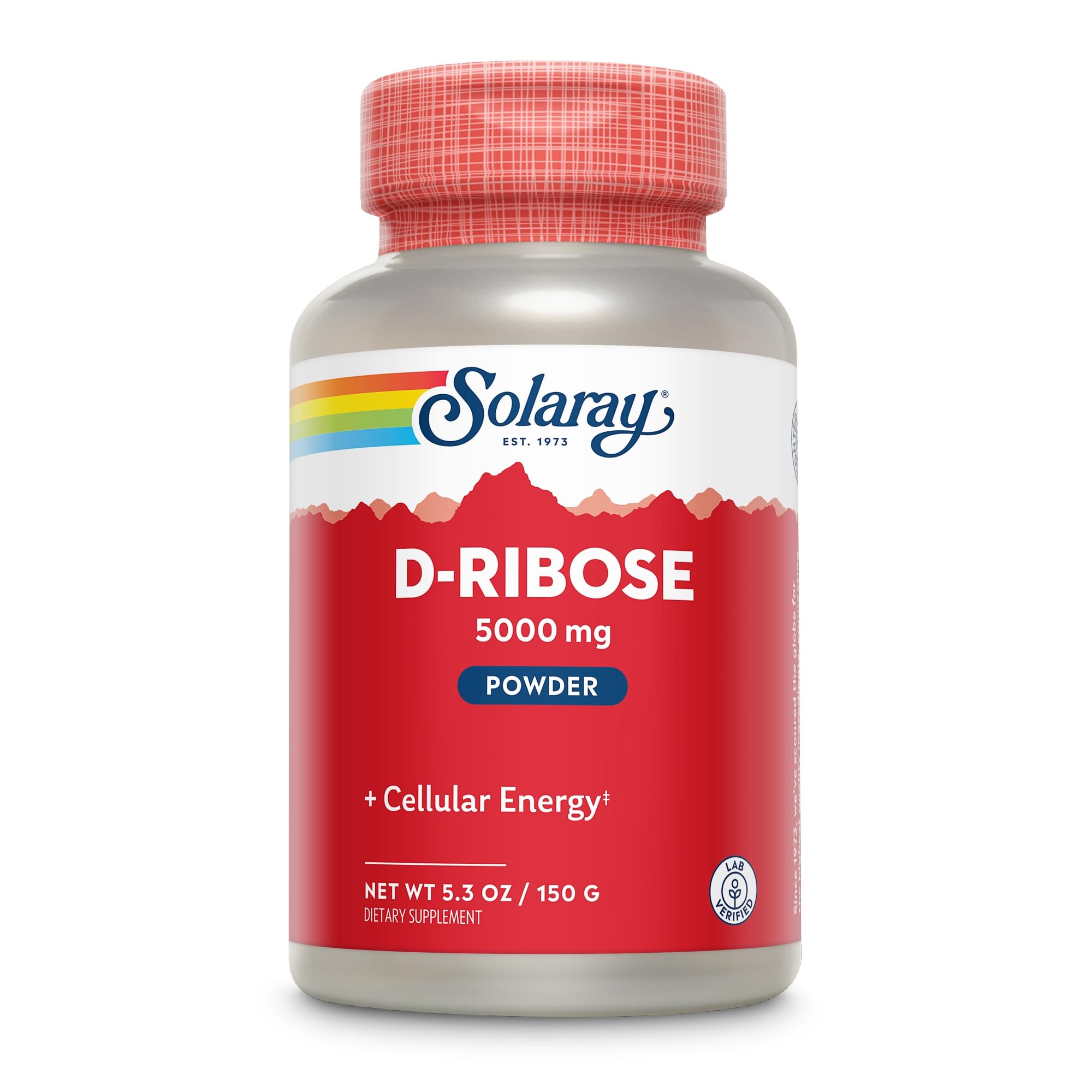 SOLARAY D-Ribose Powder 5000 mg | Healthy Cardiac and Cellular Energy (ATP) Production Support | 30 Servings | 150 Grams