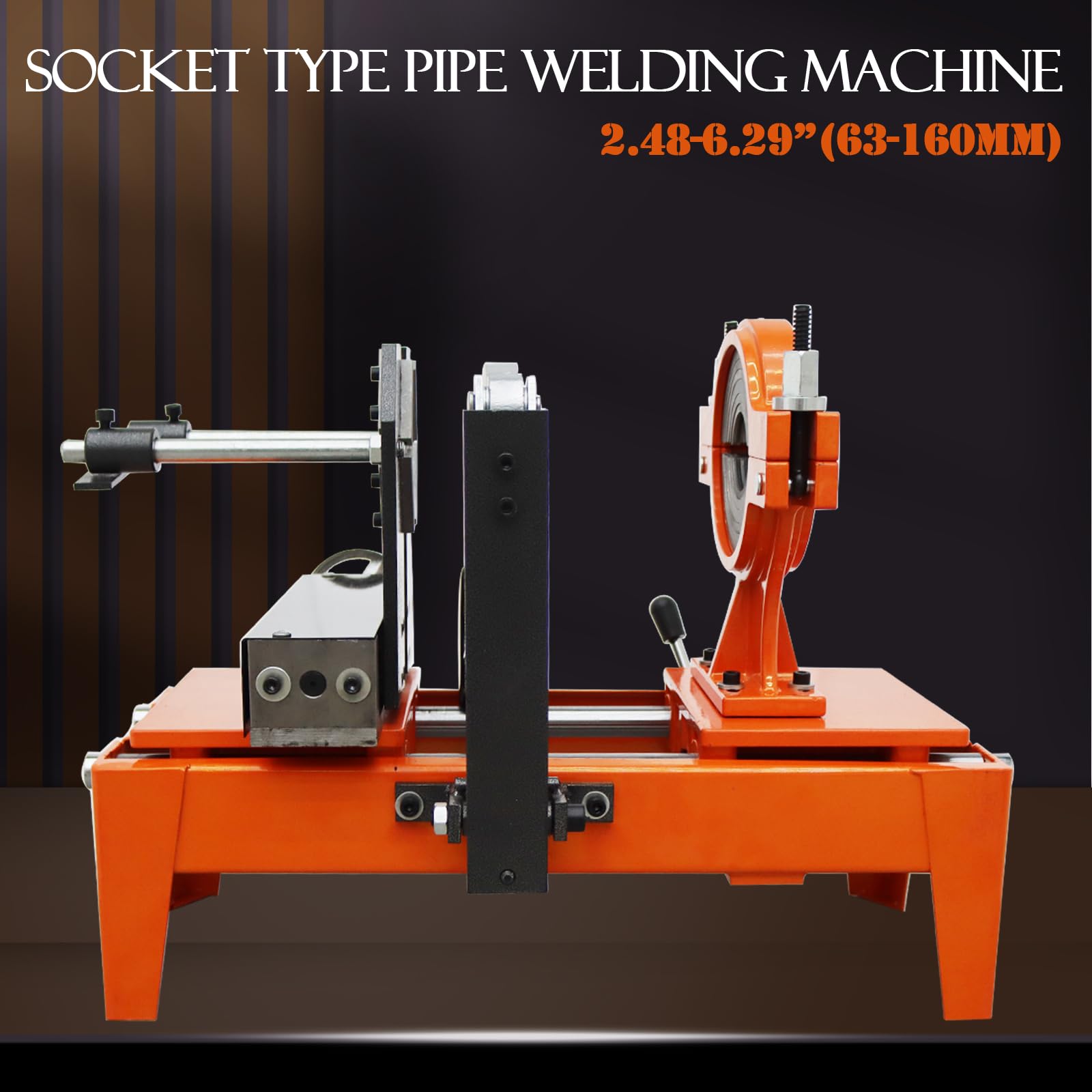 WYDDDARY Pipe Welding Machine Pipe Soldering Iron Plastic Hot Melt Tool PE PPR PB PVDF Pipe Fusion Welder 2.48-6.29”(63-160MM) 110V