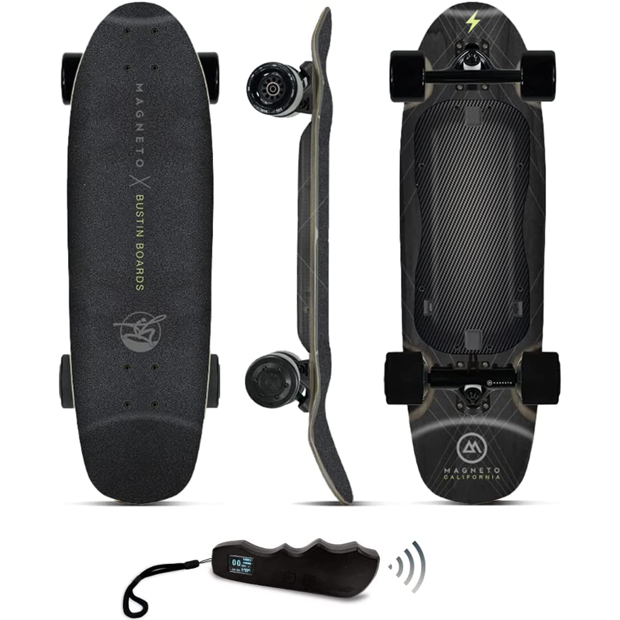 Photo 1 of ***Parts Only***Magneto Hybrid Cruiser Electric Skateboard with Remote Control, 20 MPH, 900W, 12 Miles Range 4 Speed Adjustments, Max Load 220 lbs, Patented Skate Board, Premium Trucks – 6 Months Warranty