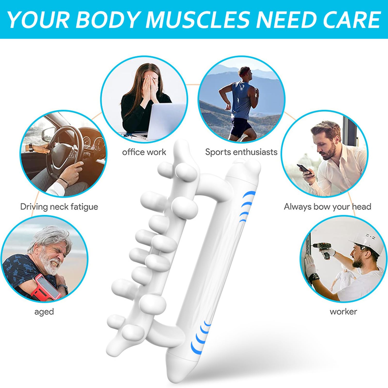 Faszien -Werkzeug, Faszienmassagegerät Anti-Cellulite Massage Stick