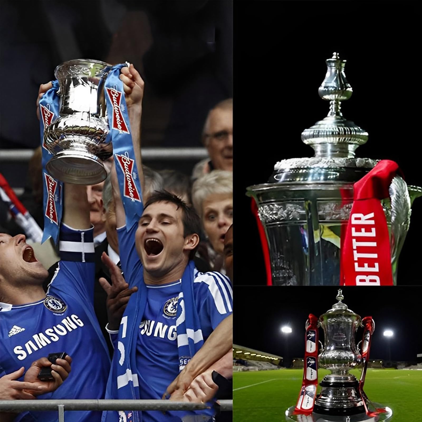 Oggetto da Collezione, Trofeo Fa Cup Replica Trofei della Lega di Calcio Inglese Resine Coppe Premio Regali Oggetti da Collezione Souvenir(32cm)