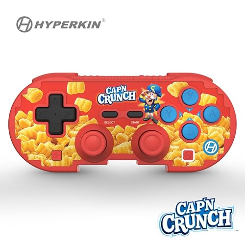 Hyperkin Limited Edition Pixel Art Wireless Bluetooth Controller - Officialy Licensed - Cap'n Crunch Controller For Nintendo Switch 2 / Switch/Oled, PC, Mac, Android, iOS - Cap'n Crunch