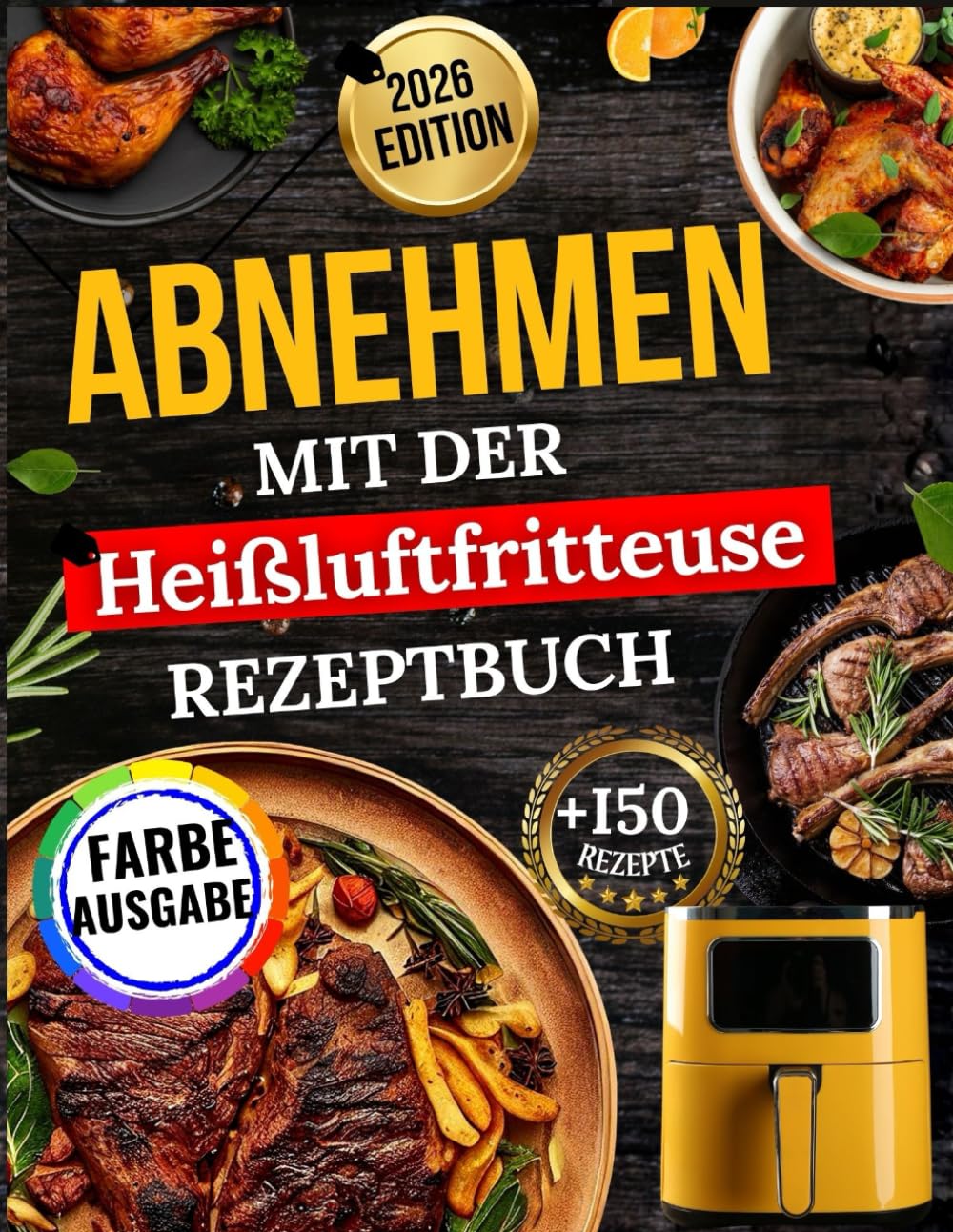 Abnehmen Mit Der Heißluftfritteuse Rezeptbuch: Abnehmen ohne auf Genuss zu verzichten: Einfache, gesunde Rezepte für alle Körpertypen, inklusive Nährwertangaben und Bonusmaterial.