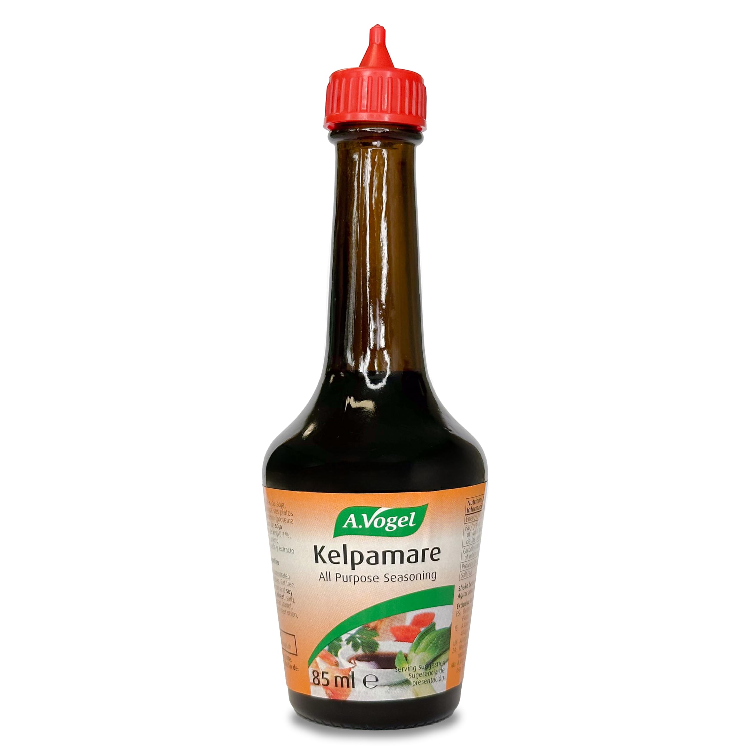 A.vogel Carne Kelpamare | Salsa De Soja Con Vegetales Y Alga Kelp | Condimento Natural Suizo | Ingredientes Frescos Y Orgánicos | Para Ensaladas, Sopas Y Guisos | 85 Ml