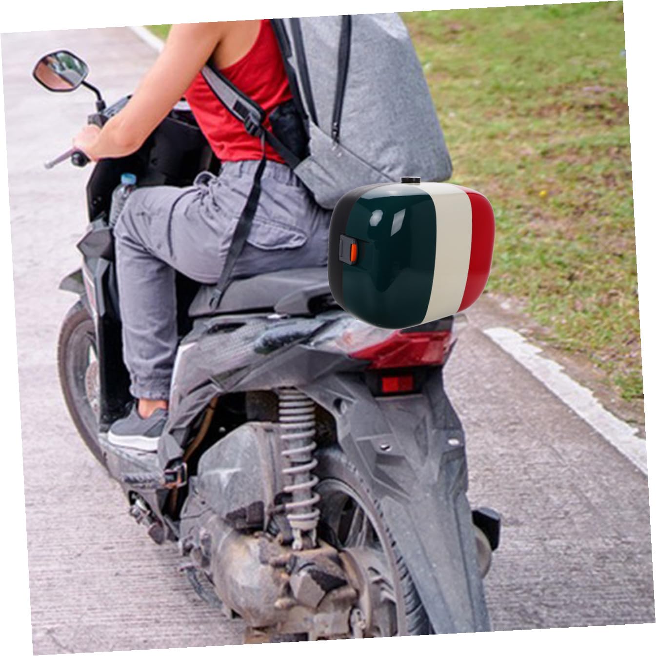 iplusmile Borsa Da Sella Per Veicolo Zaino Portabagagli Borsa Dura Per Scooter Bauleto Posteriore Valigia Portabagagli Per Motociclette Sostituzione