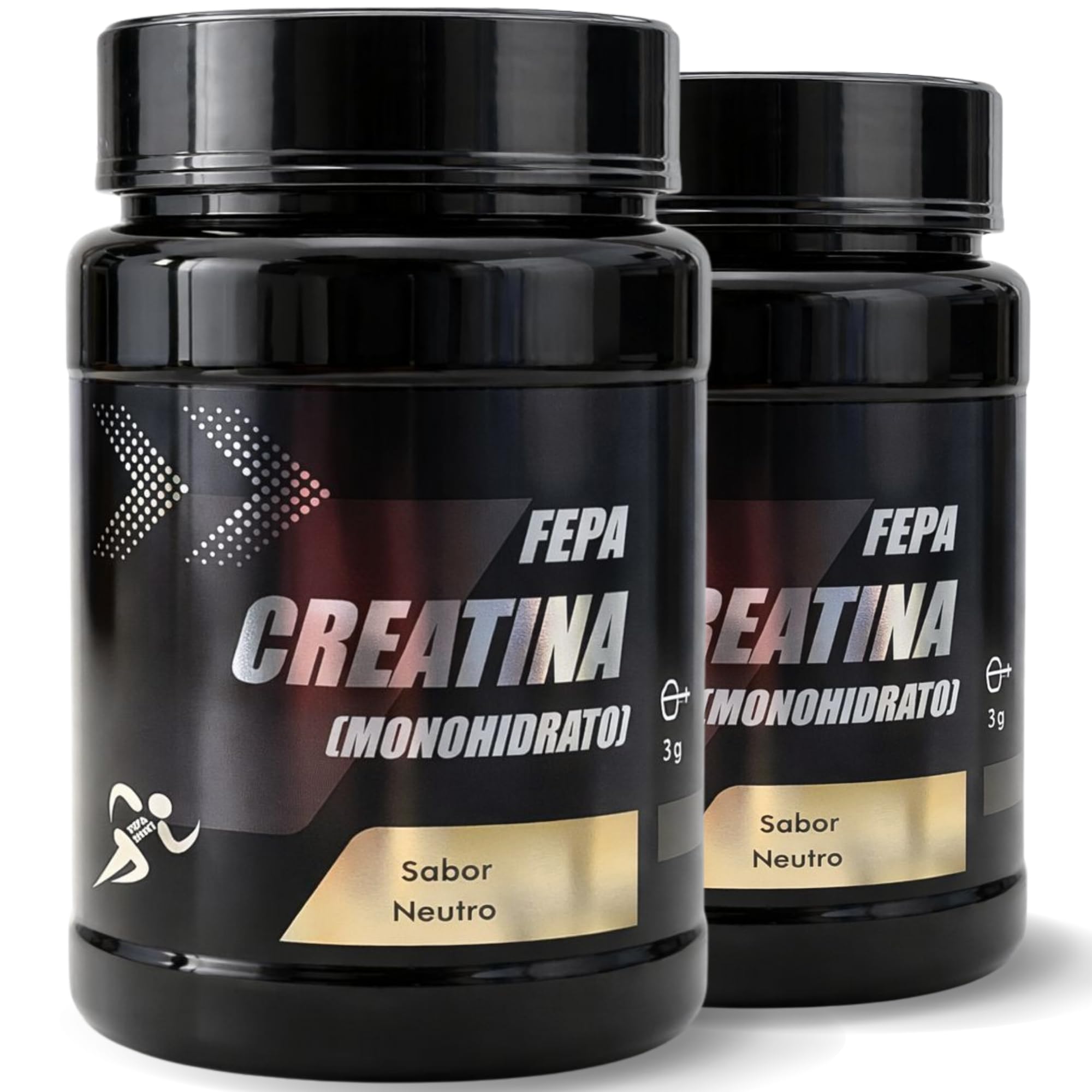 Creatina Monohidratada Micronizada FEPA – 500 g Pack de 2 – Creatine en Polvo Neutra – Suplemento Alimenticio Deportivo – Apoya el Rendimiento Físico, Fuerza y Función Muscular – Fepadiet