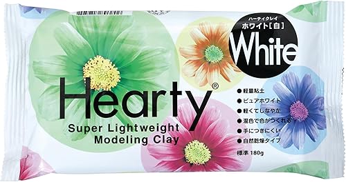 Padico Arcilla de modelado súper ligera Hearty 6.35 oz Color Blanco (importación de Japón)