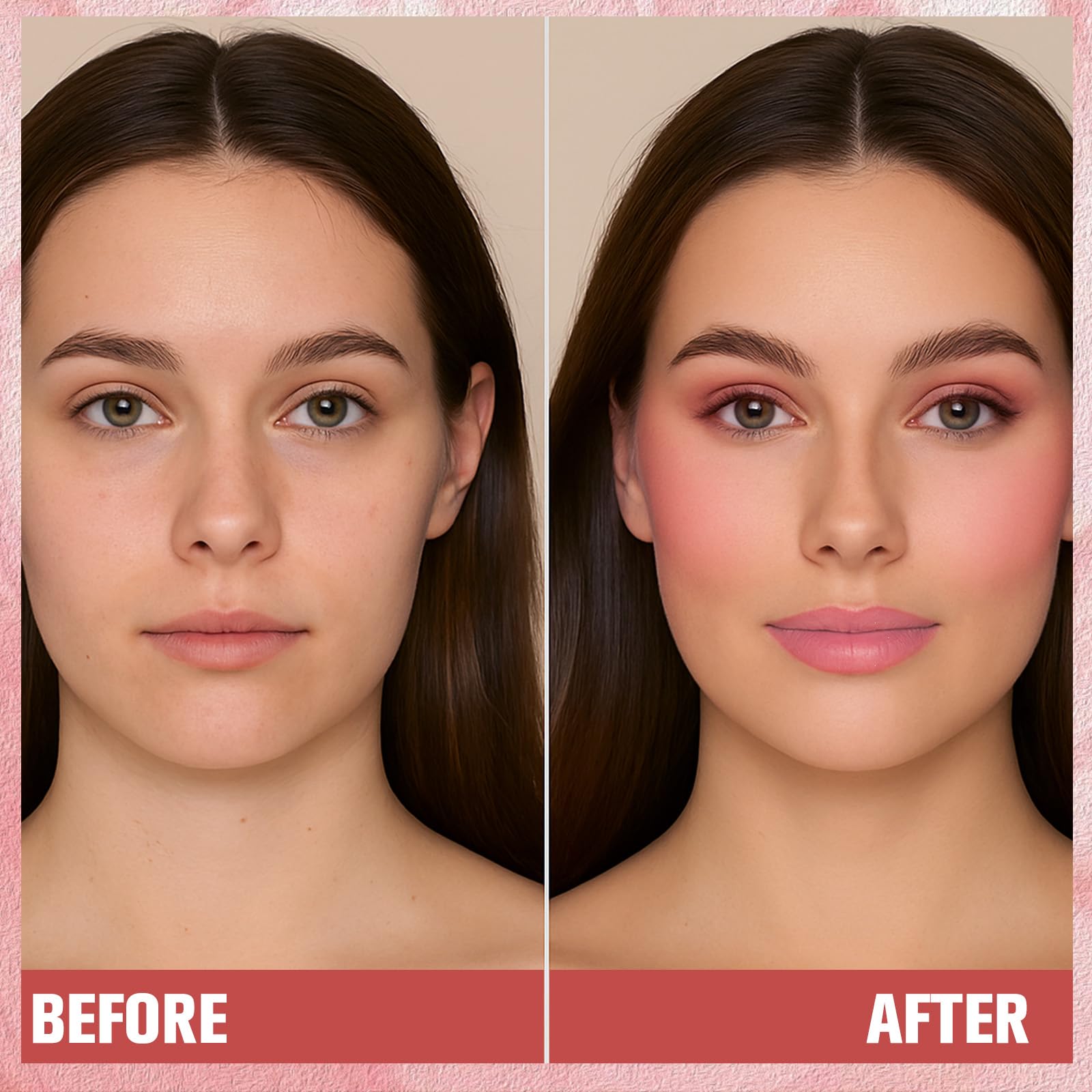 Dewy Liquid Blush for Cheeks, High Pigment Buildable Cream Blush, Long-Lasting Natural Glow - Hydrating Formula Lightweight Makeup Radiant Flushed Cheeks (01 Pink)