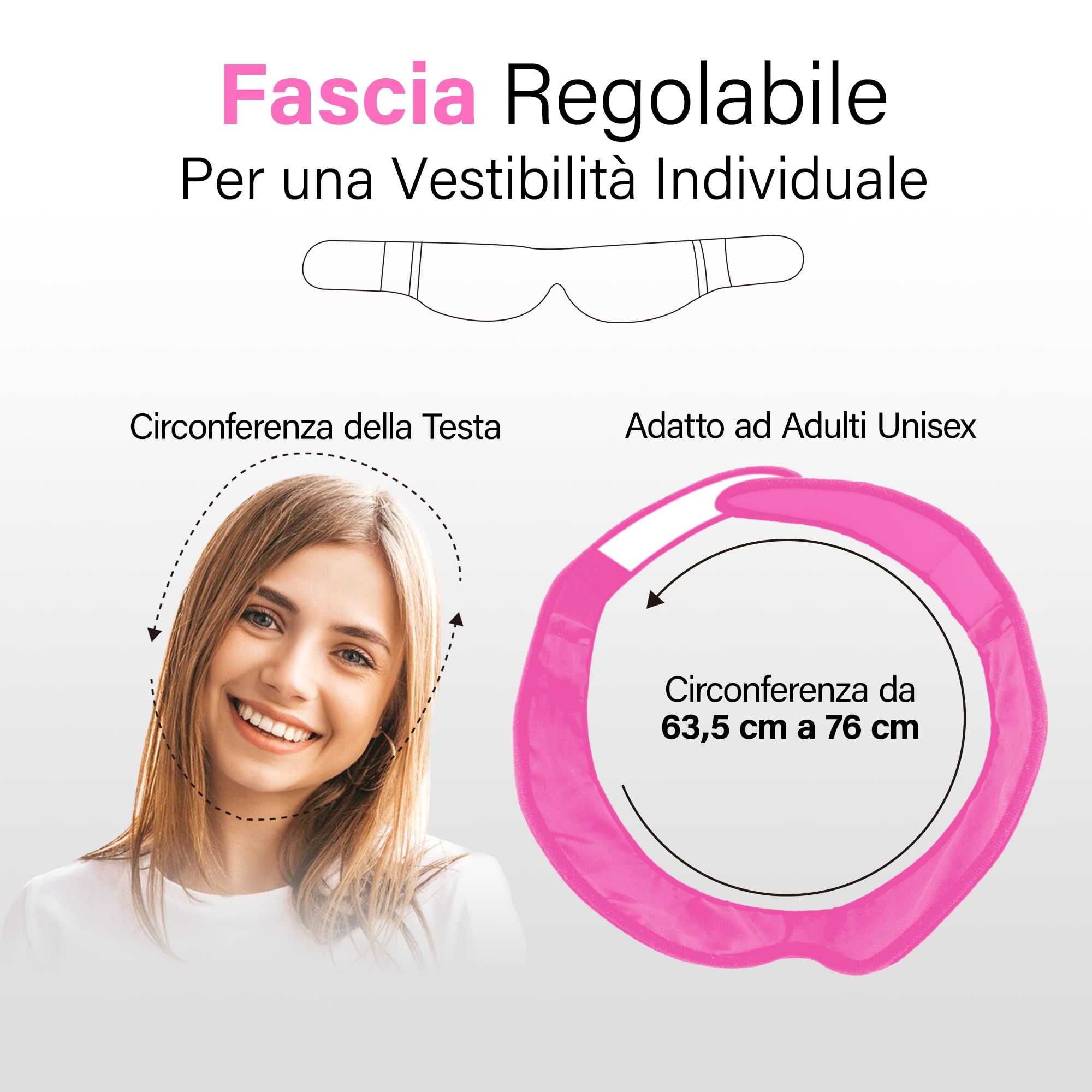 LotFancy Compresse Rinfrescanti per Denti del Giudizio, 4 Compresse Rinfrescanti per Raffreddamento per Mal di Denti, Mascella e Testa, Impacco di Ghiaccio Caldo e Freddo per Dolore Mandibolare (Rosa)