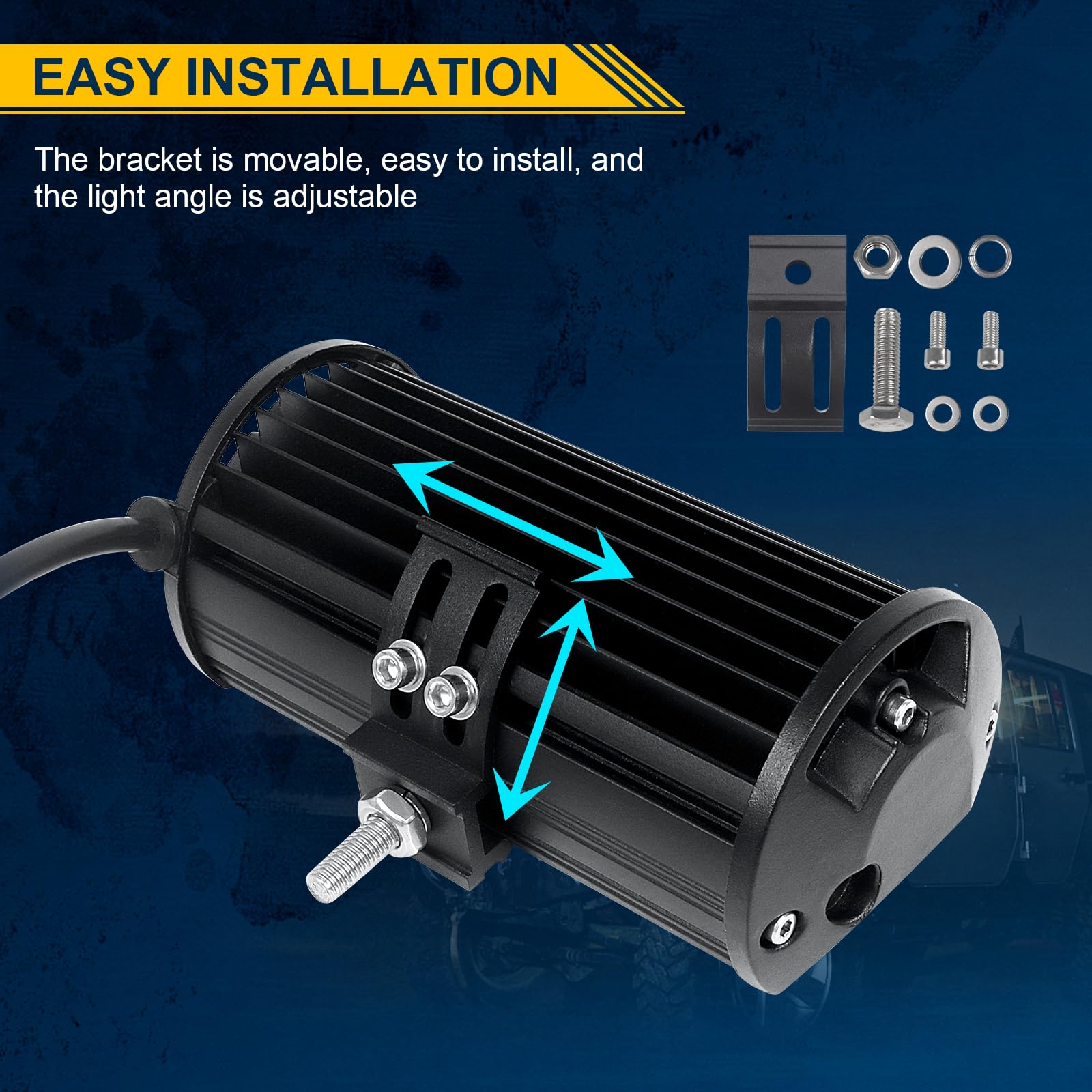 RIGIDON 28 Pollici 70cm 396W Barra Led Fuoristrada, Impermeabile Barra Luce Led Con 12V Cablaggio, Luci di Lavoro Esterno Per Auto Trattore Camion SUV UTE ATV Barca 4x4 Veicoli Offroad, 6000K Bianca