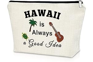 Hawaii Essential Vacation Makeup Bag: The Perfect Gift for Beach Lovers