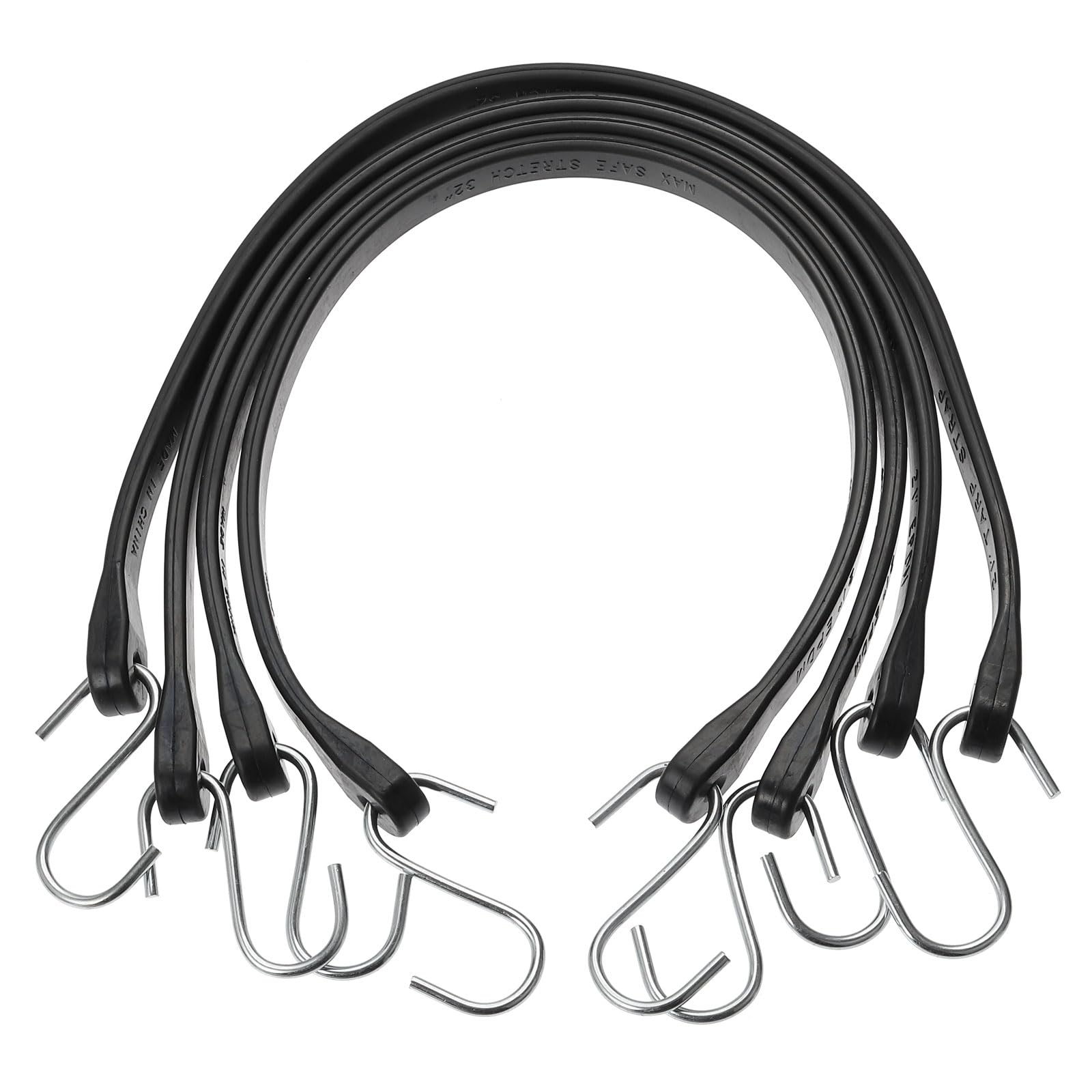 Tendeurs élastiques robustes 53cm anti-rupture pour fixation bâche et matériel