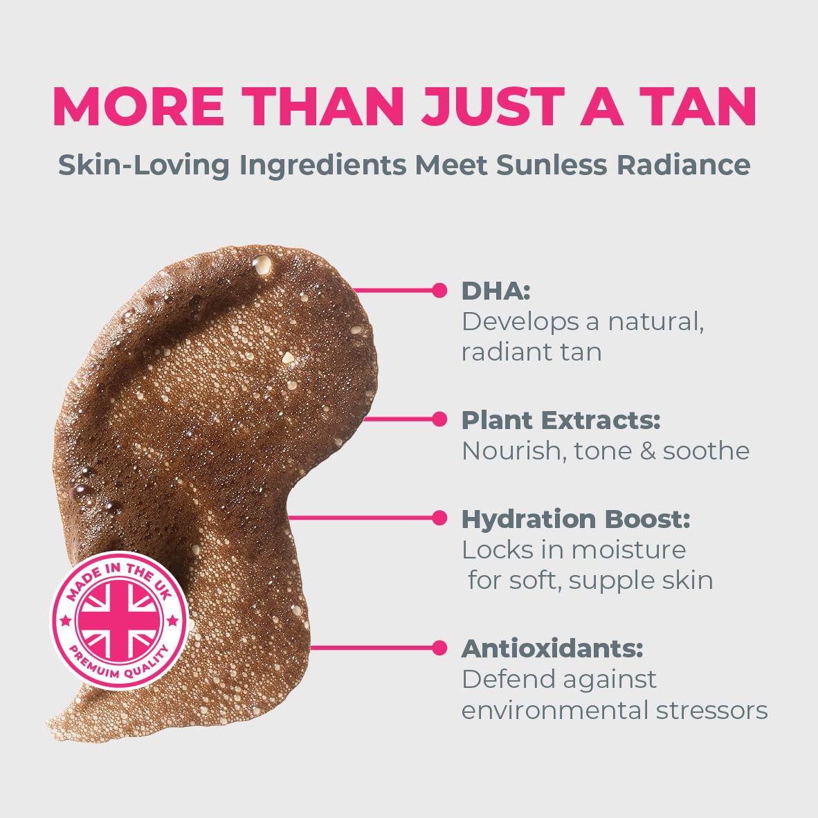 Gen Z London Fake Tan Self Tan Tanning Mousse, Moisturising Mousse for Sun-Kissed Glow, Nourishes, Tones - Image 4