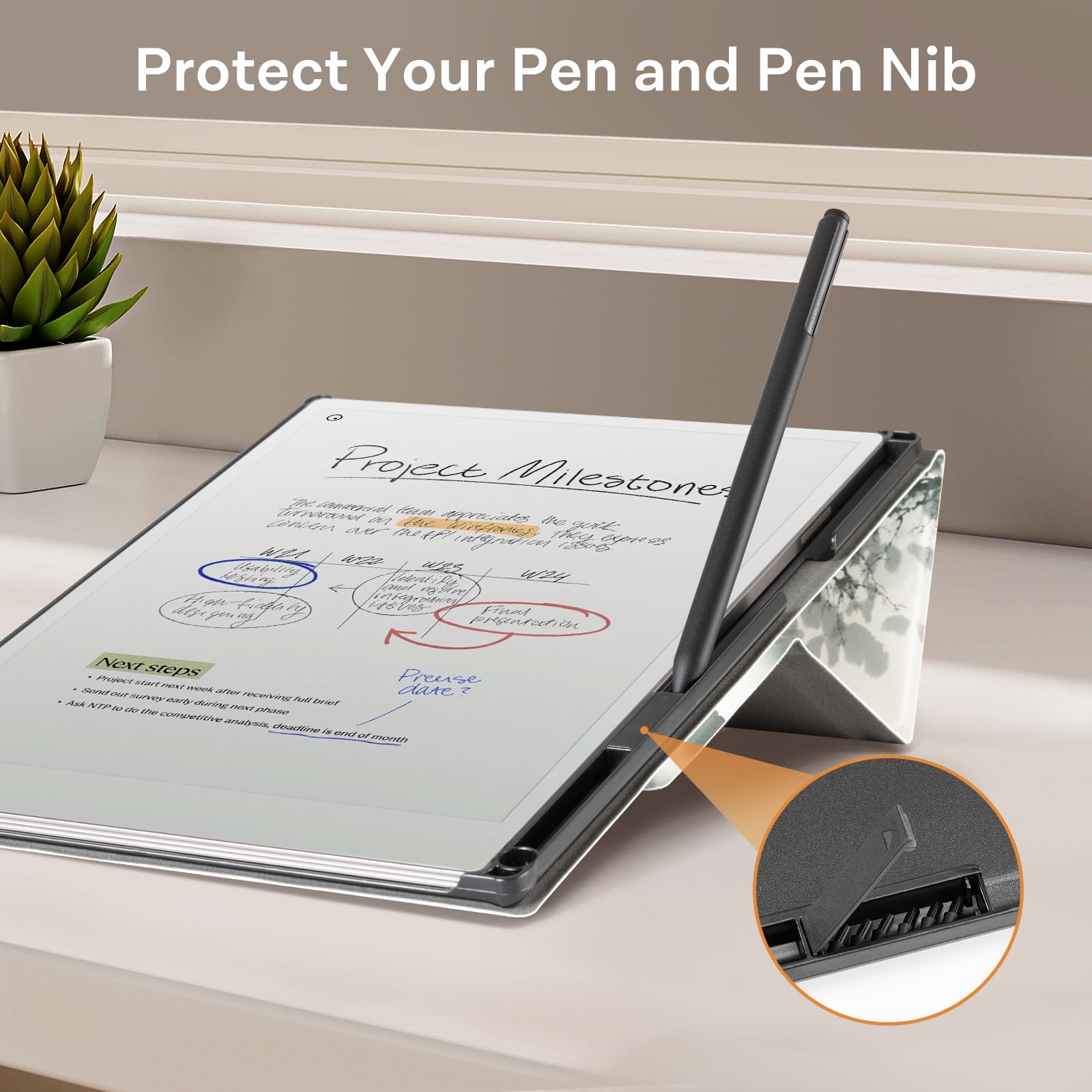 CoBak Case for Remarkable Paper Pro -with Pen Holder - Image 3