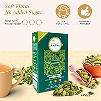 Vista 5 de Bagan of Aarna Instant Cardamom Chai, mezcla de té especiado totalmente natural, auténtico polvo de chai con sabor natural, hace 10 tazas