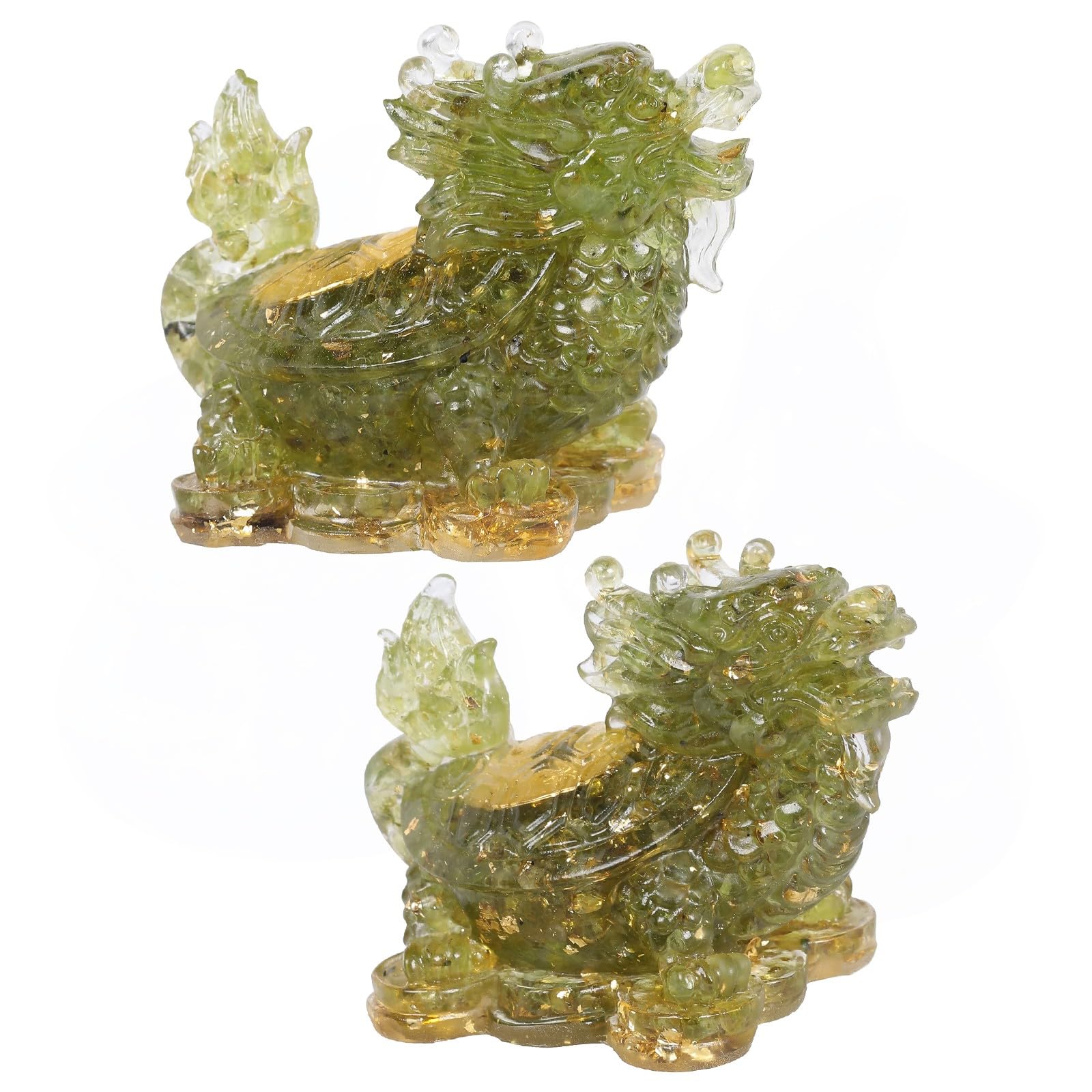 Tortue de dragon en péridot pour harmoniser votre salon