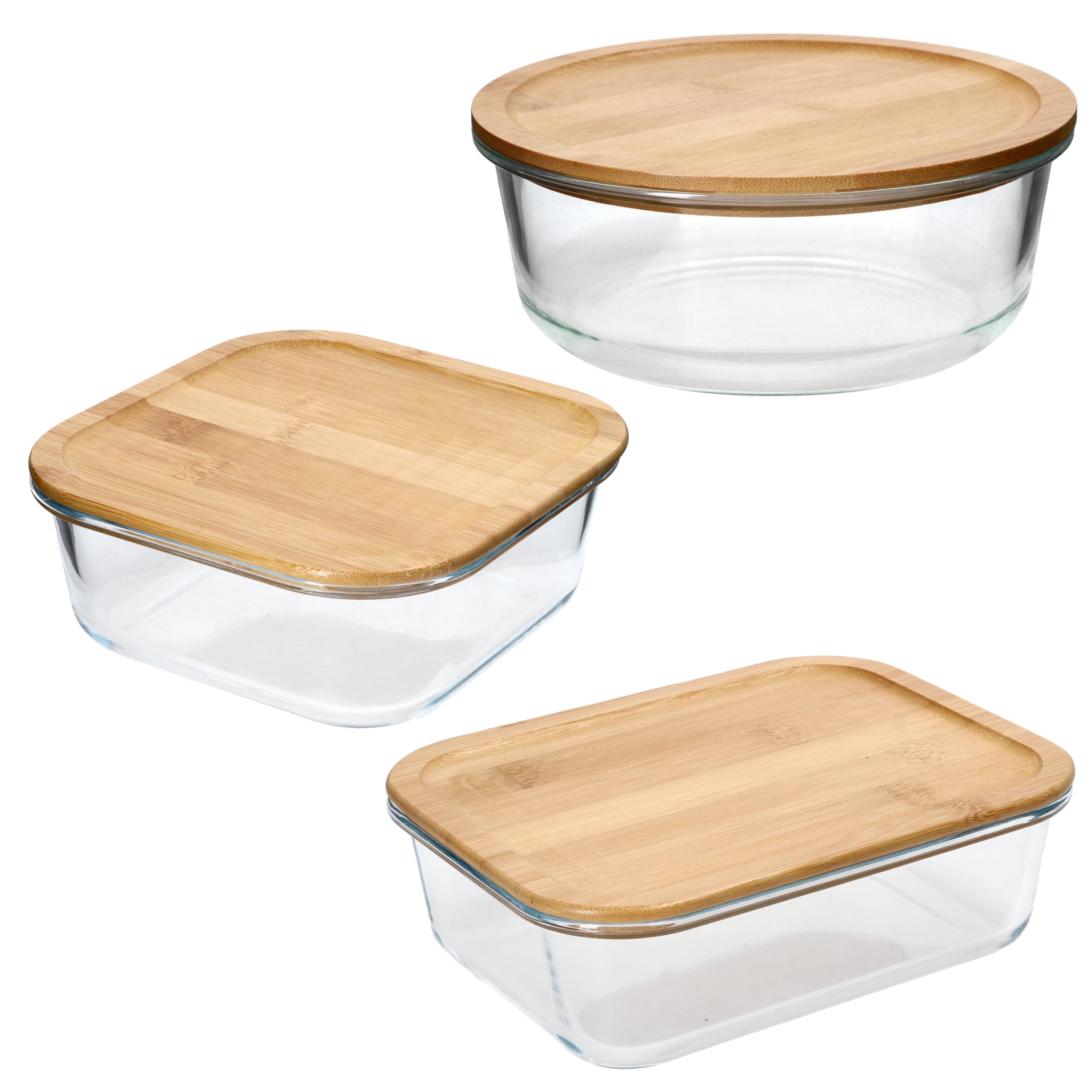 Kela Storage box, glass, Bera, 1.2 l, 4 pieces