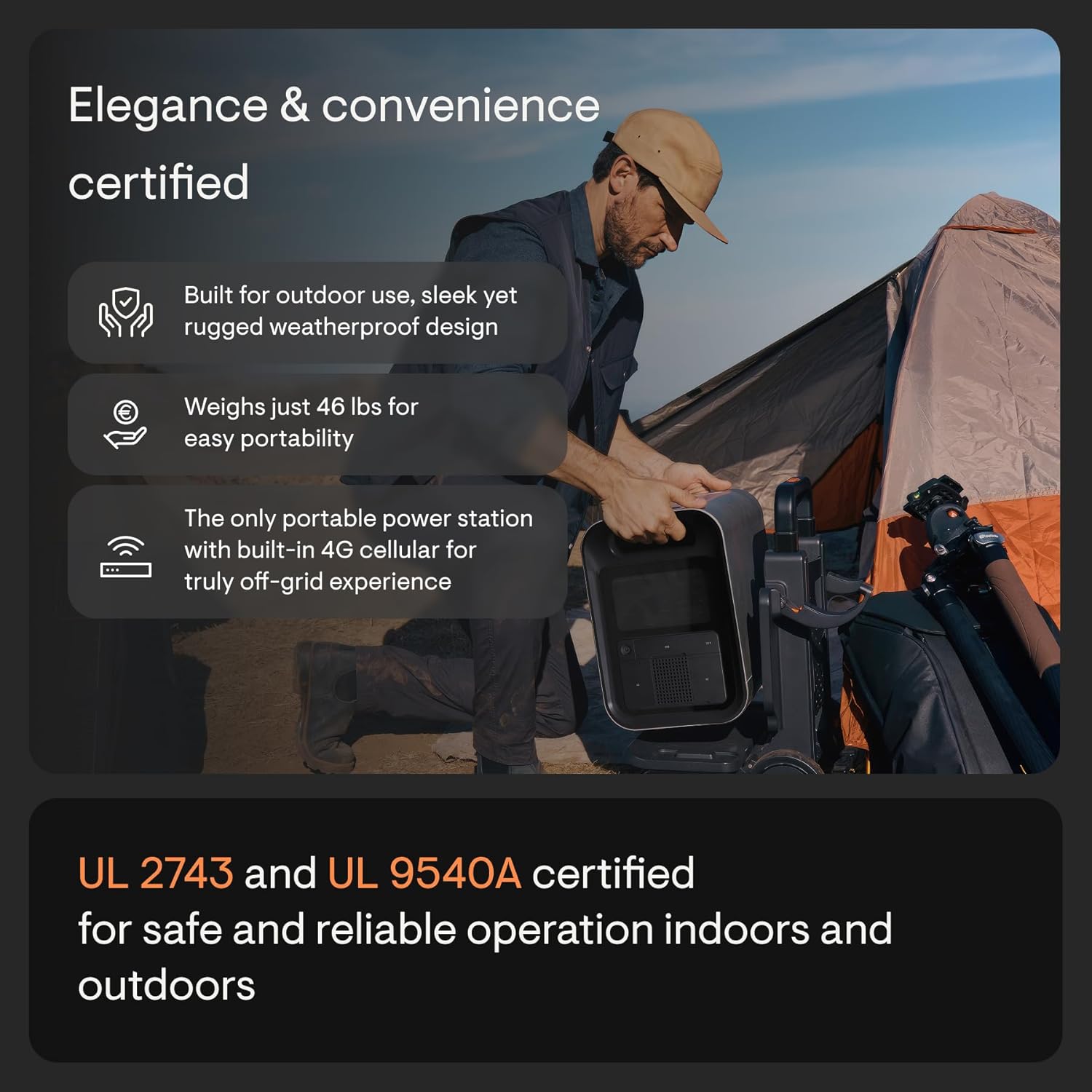 Enphase IQ PowerPack 1500 being used outdoors in a rugged environment