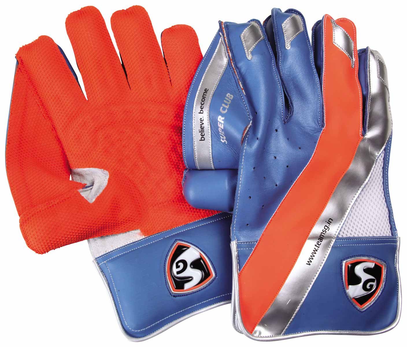 SG Super Club Wicket Keeping Gloves, Youth (Color May Vary) Amazon.in