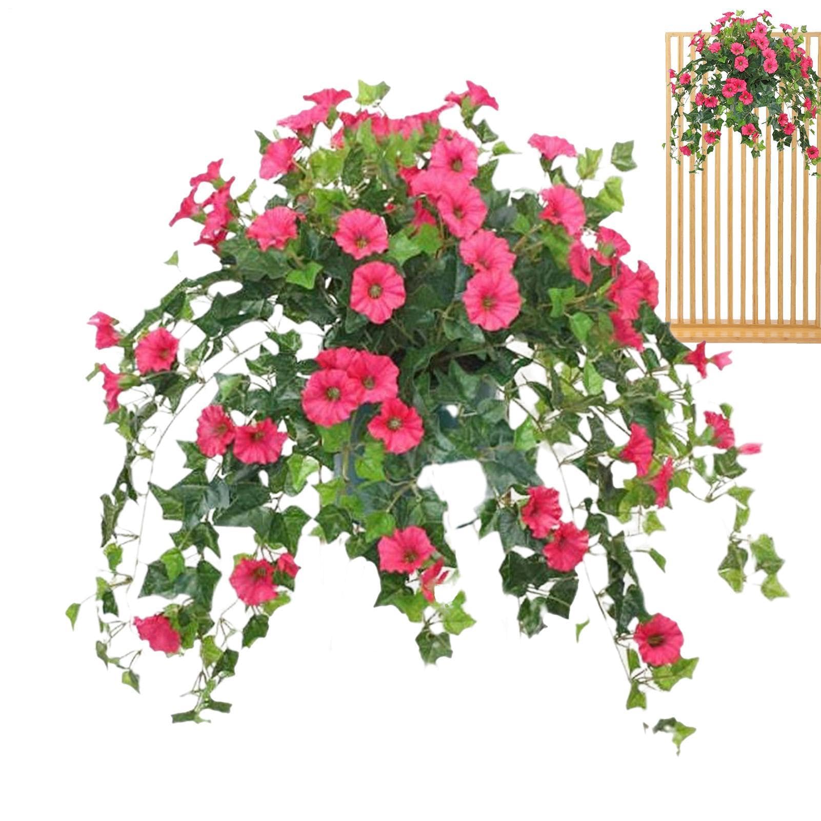 Flores artificiales resistentes UV que solucionan la marchitez en balcones soleados