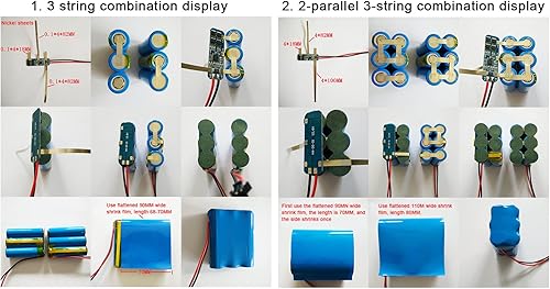 Miniatura 4 de Alinan 8pcs 3S 12V 10A 18650 BMS Cargador de Batería de Litio Placa de Protección 10.8V 11.1V 12.6V
