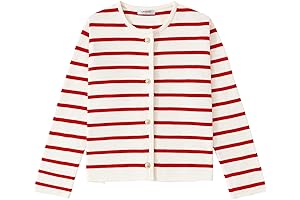 Red White Stripe Cardigan: A Timeless Classic
