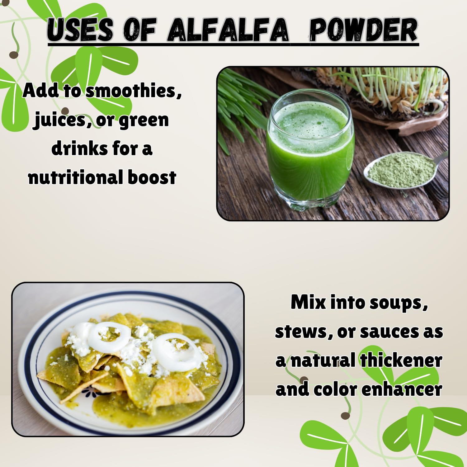 Alfalfa Powder, 2lb, Green Superfood Leaf Powder — Amazon image 4