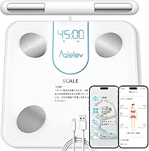 Weight Scale, Smartphone, Body Composition Monitor, Body Fat Percentage, Respect for the Aged Day (Spring 2025, Specialized Development, 45 Items, Eight Electrodes, Full Body Part Measurement by Dual Frequencies), Developed with a Top US Company, Highly S